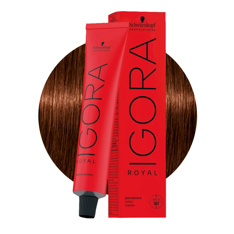 Schwarzkopf Igora Royal 5-7 Marron Clair Cuivré 60ml - coloration permanente