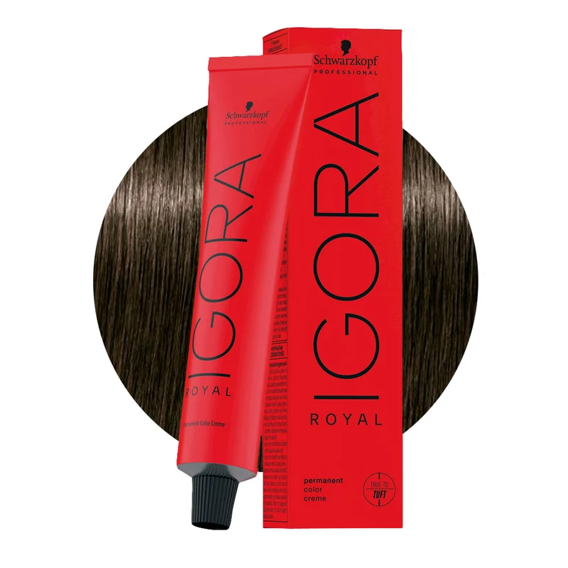 Schwarzkopf Igora Royal 5-1 Marron Clair Cendré 60ml - coloration permanente