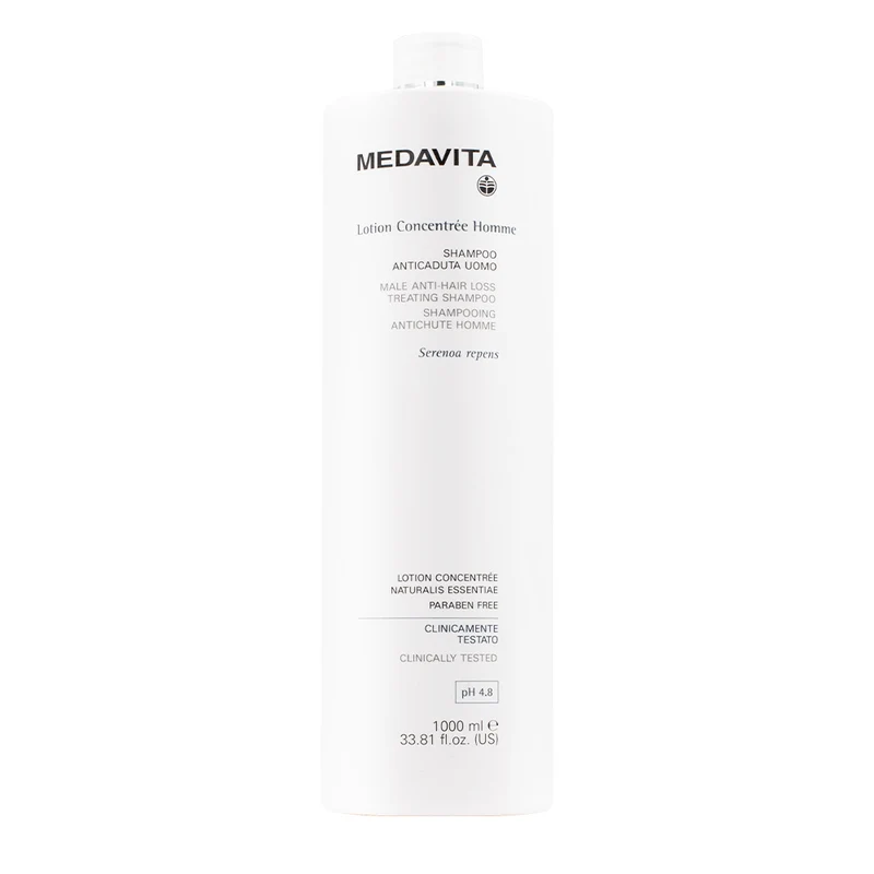 Medavita Cute Lotion Concentrée Homme Anti Hair Loss Treating Shampoo 1000ml - shampooing anti-chute homme pH 4.8