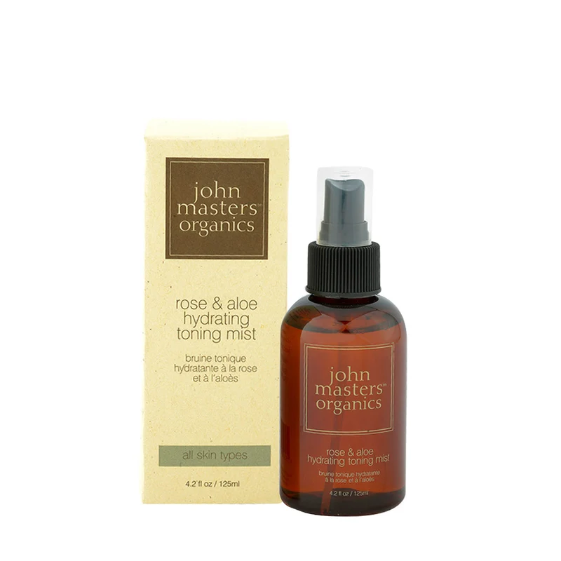 John Masters Organics Rose & Aloe Hydrating Toning Mist 125ml - tonique hydratant visage de rose et aloès
