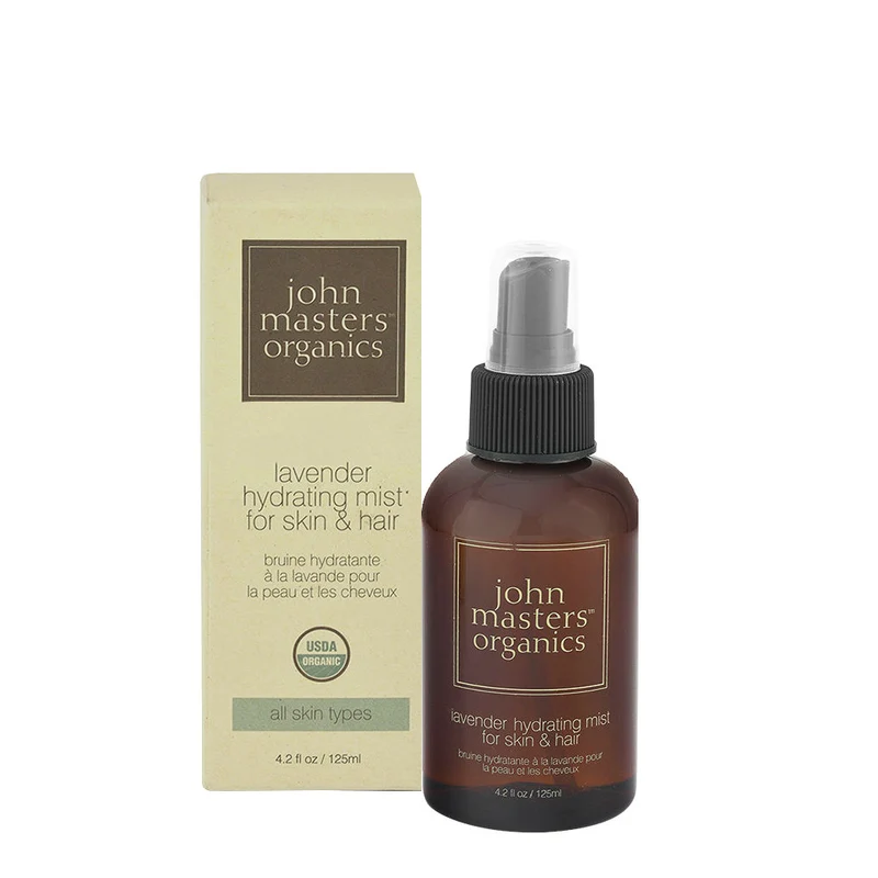 John Masters Organics Skincare Lavender Hydrating Mist For Skin & Hair 125ml - spray hydratant