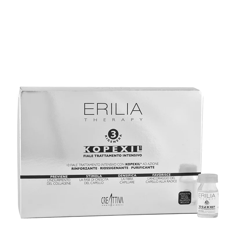 Creattiva Erilia Kopexil Ampoules Traitement Intensif Anti-chute 10x8ml