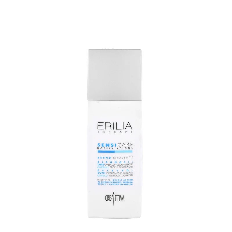 Creattiva Erilia Sensicare Doppia Azione Bagno Bivalente 250ml - shampooing pour cuir chevelu grais et cheveux secs