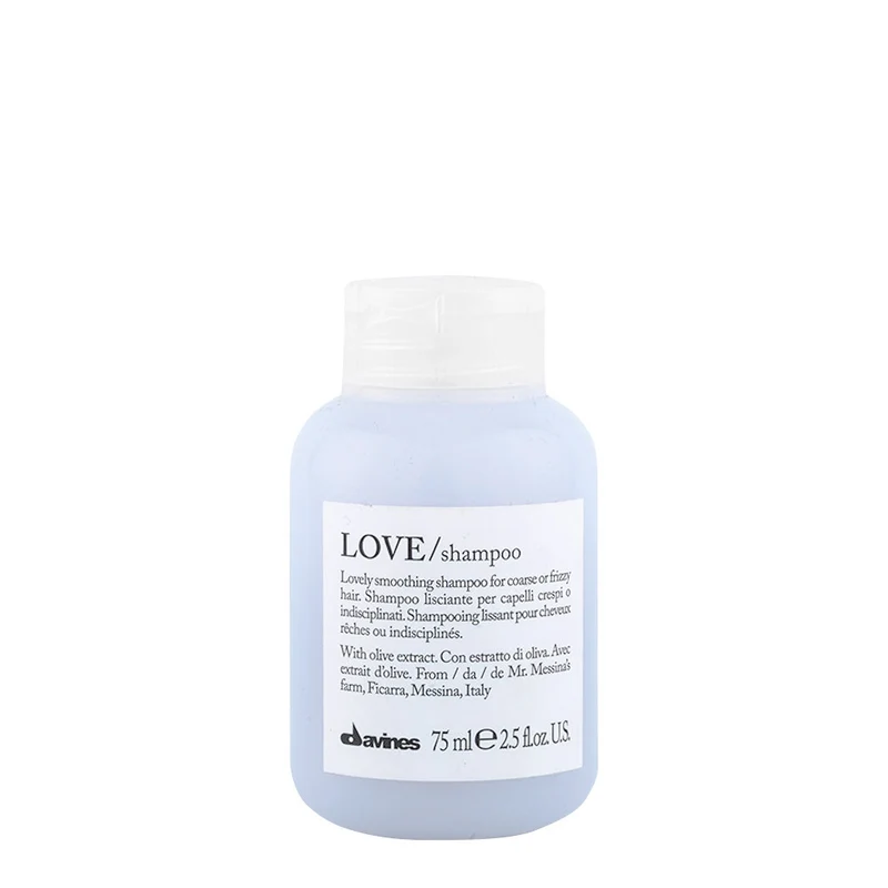 Davines Essential HairCare Love Smoothing Shampoo 75ml - shampoing lissant pour cheveux indisciplinés