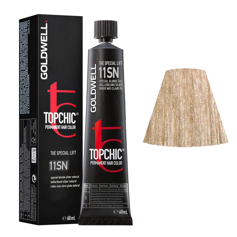Goldwell TopchicTube 11SN Argent Naturel 60ml - coloration permanente en tube