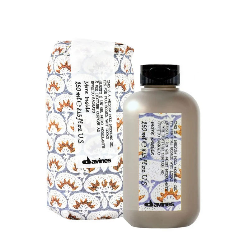 Davines More Inside Medium Hold Modeling Gel 250ml - gel effet mouillé tenue moyenne