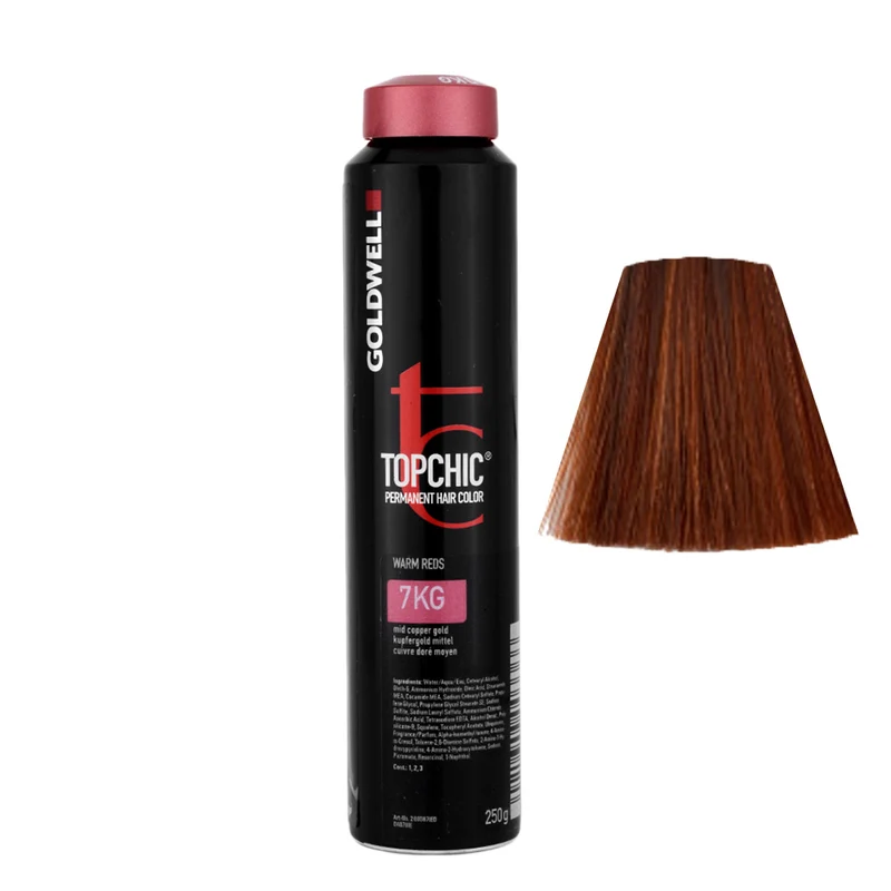 Goldwell Topchic Can W7KG Cuivre Doré Moyen 250gr - coloration permanente en bombe