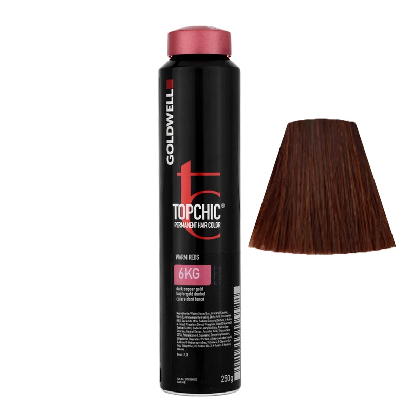 Goldwell Topchic Can W6KG Cuivre-Or-Foncé 250gr - coloration permanente en bombe