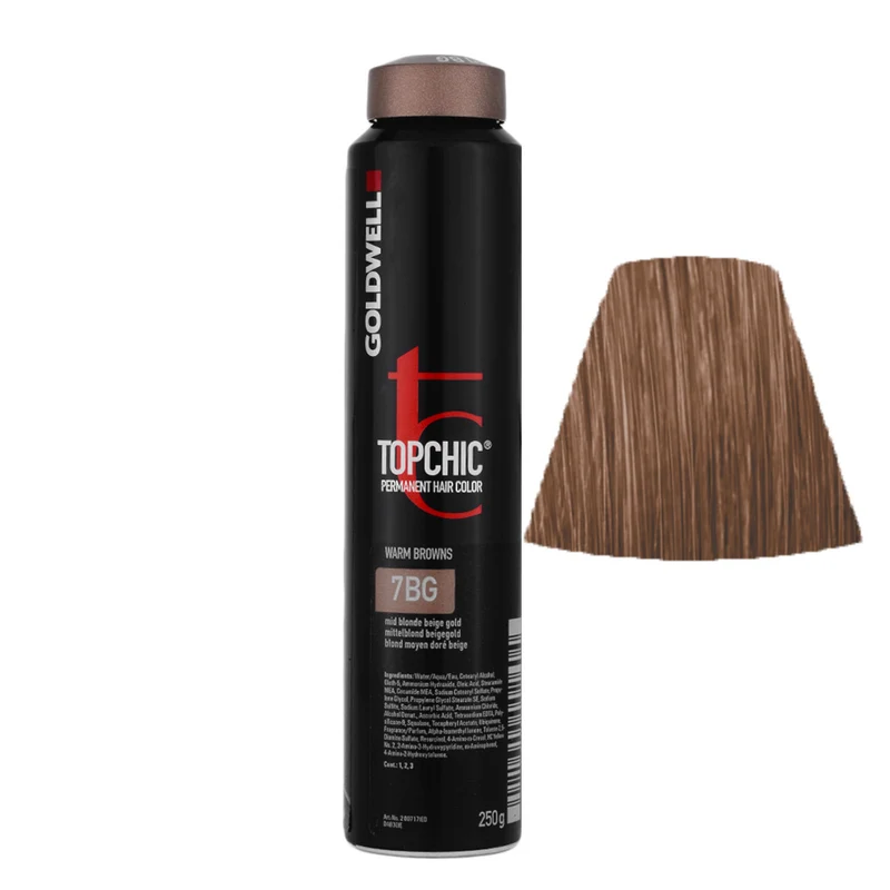 Goldwell Topchic Can W7BG Blond Moyen Beige Doré 250gr - coloration permanente en bombe