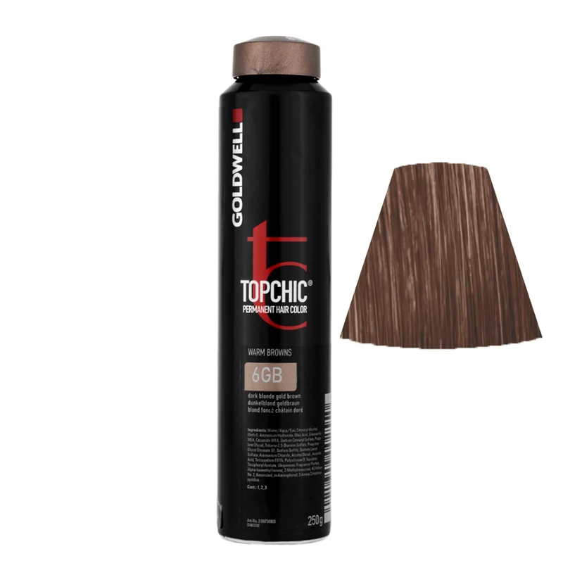 Goldwell Topchic Can W6GB Blond Foncé Marron Doré 250gr - coloration permanente en bombe