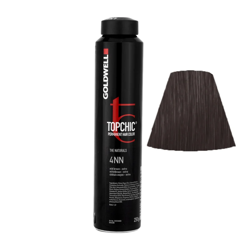4NN Châtain moyen extra Goldwell Topchic Naturals can 250gr
