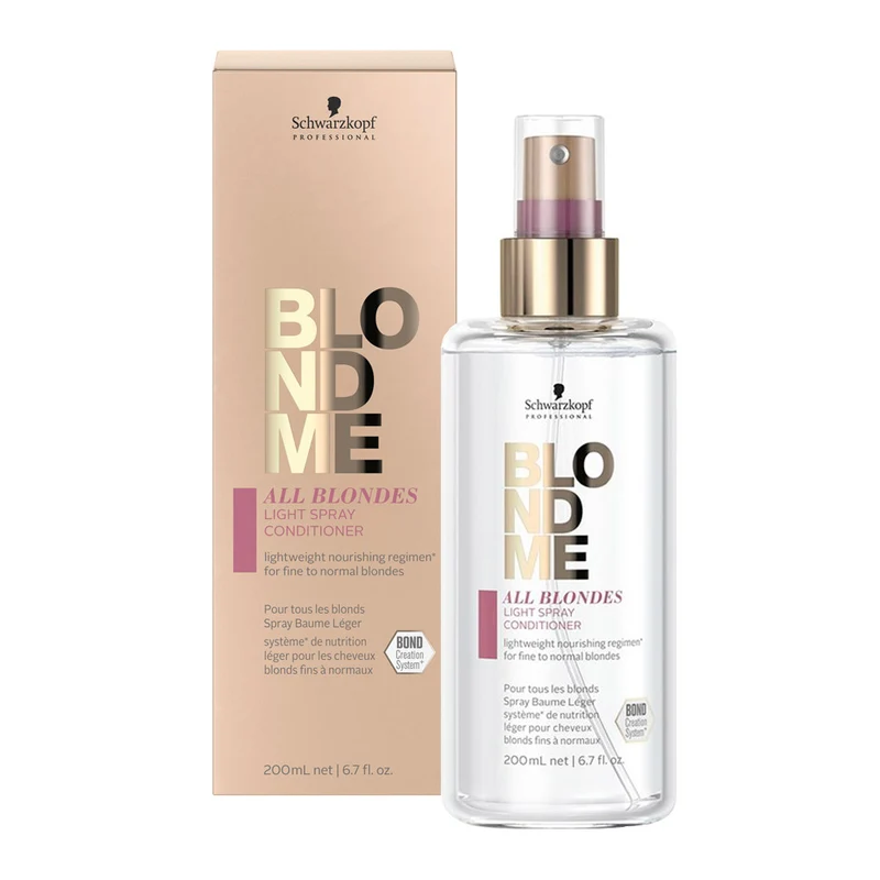 Schwarzkopf Blond Me Light Spray Après-shampooing léger pour cheveux blonds 200 ml