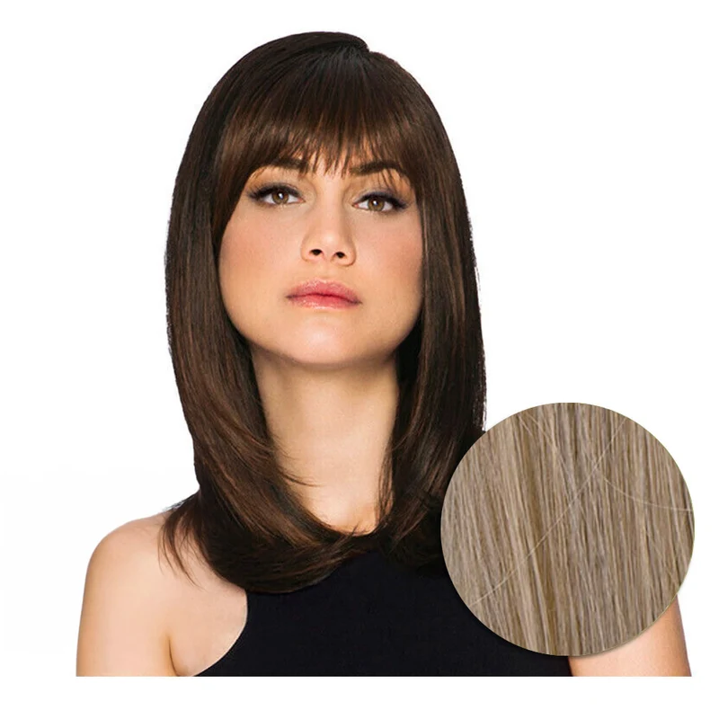 Hairdo Long With Layers SS19/23 Blond Clair Cendré Avec Racine Marron - perruque coupe longue