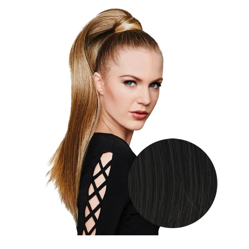 Hairdo Queue de cheval Lisse R2 Noir Ébène 64cm
