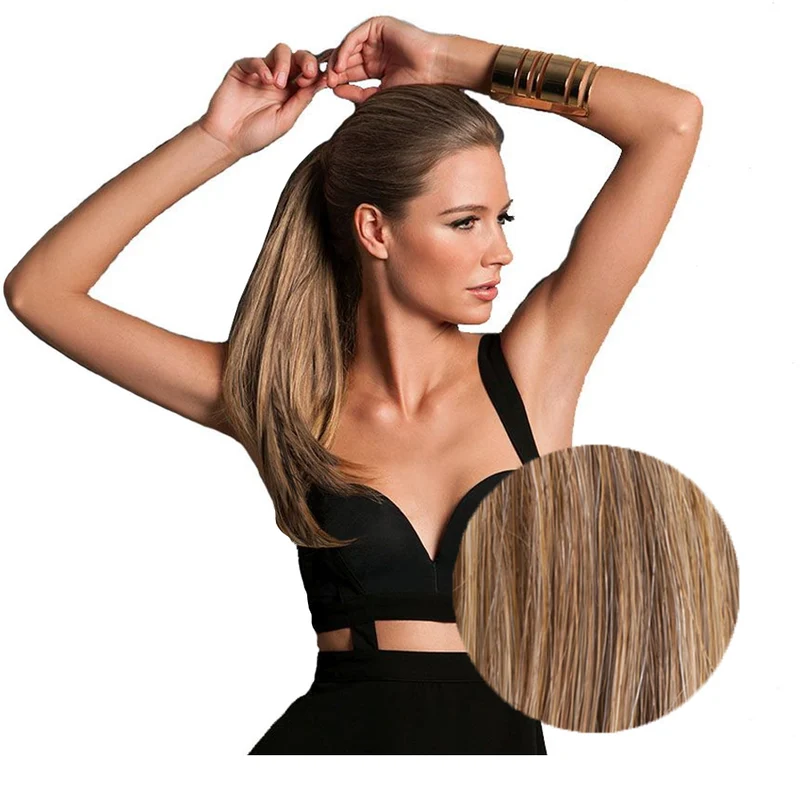 Hairdo Queue de cheval Lisse R14/25 Blond Chaud 46cm