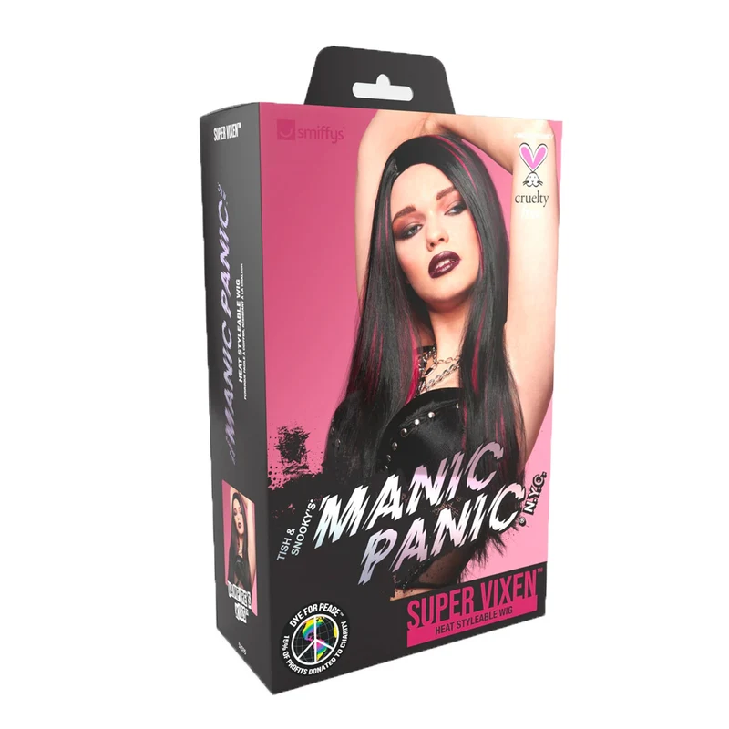 Manic Panic Vampire’s Kiss Super Vixen Wig - perruque noire