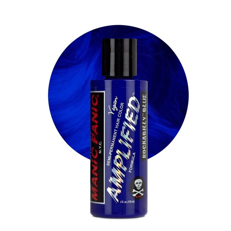 Manic Manic Panic Amplified Cream Formula Rockabilly Blue 118ml - coloration semi-permanente longue tenue