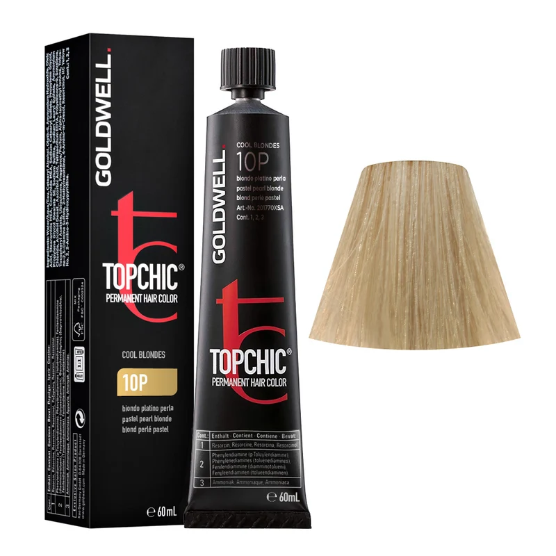 Goldwell Topchic Tube 10P Blond Perlé Pastel 60ml - coloration permanente en tube