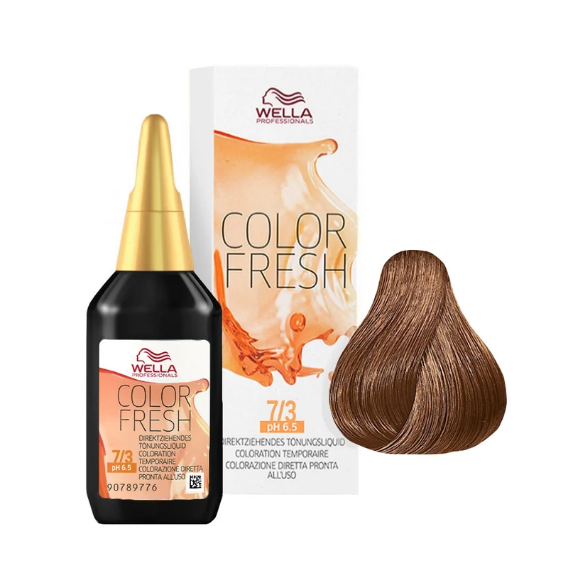 Wella Color Fresh 7/3 Blond Moyen Doré 75ml - rehausseur de couleur sans ammoniac