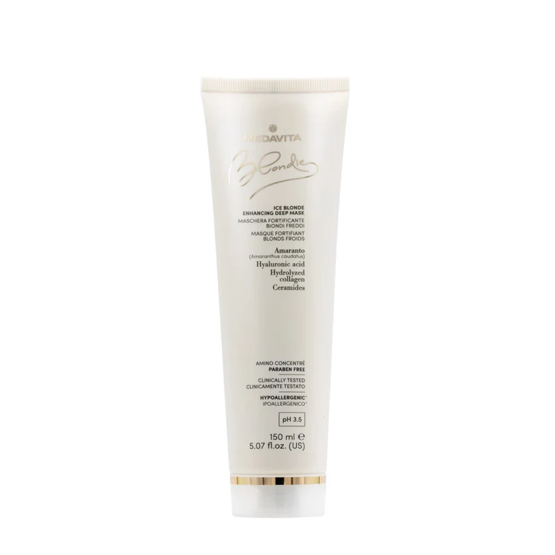 Medavita Blondie Ice Blonde Enhancing Deep Mask 150ml - masque rehausseur de reflets blonds froids