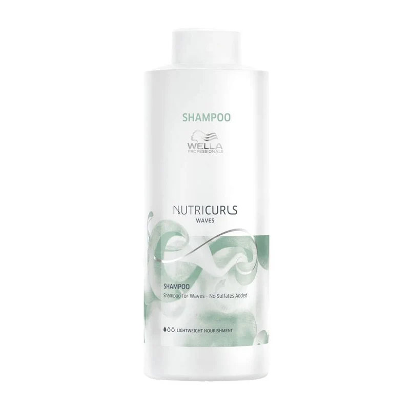 Wella Nutricurls Shampoo For Waves 1000ml - shampoing pour cheveux ondulés