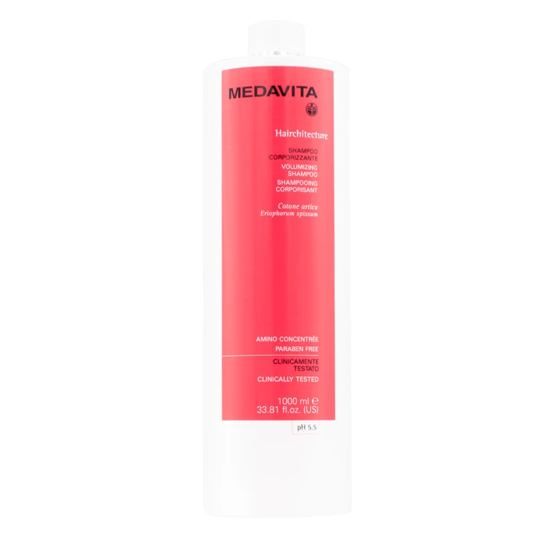 Medavita Lunghezze Hairchitecture Volumizing Shampoo 1000ml - shampooing densifiant pH 5.5