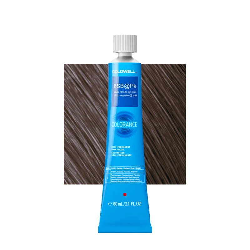 8SB@Pk Blond argenté illuminé rose Goldwell Colorance Elumenated naturals tb 60ml