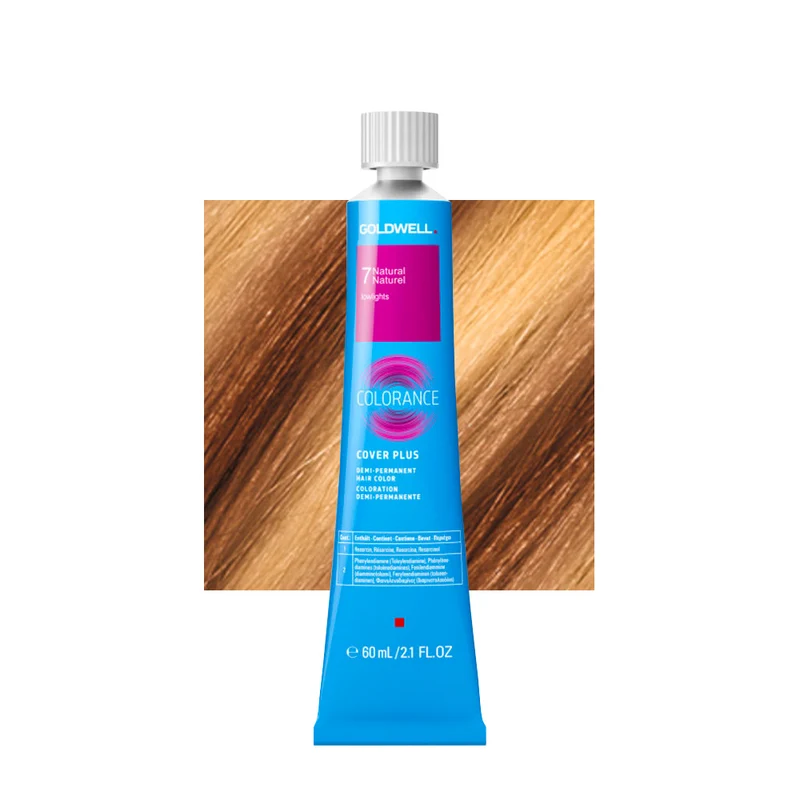 7 Natural Naturel Blond Moyen Goldwell Colorance Cover Plus Naturals tb 60ml