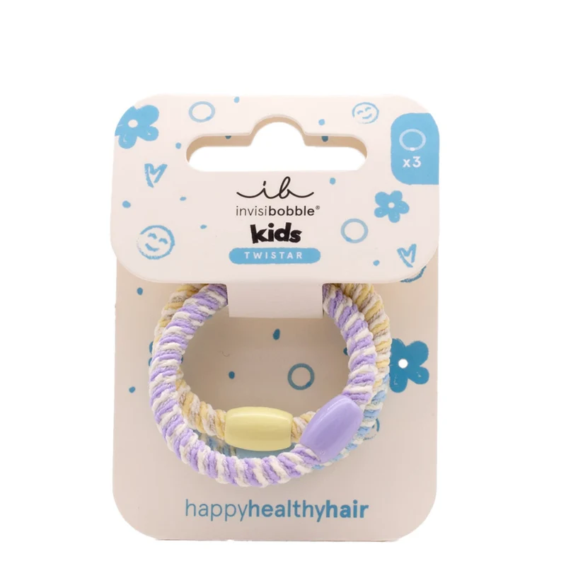 Invisibobble Twistar Kids Happy Healty Hair Dreamy Braids 3pz - elastici in tessuto per bambini