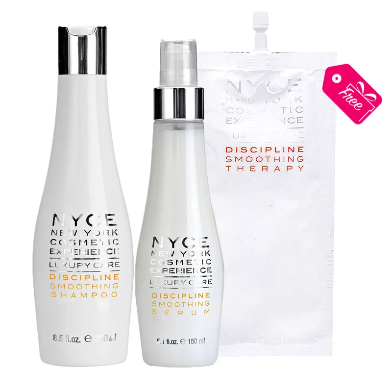 Nyce Luxury Care Discipline Smoothing Shampoo 250ml Serum 150ml + Therapy Cream 20ml GRATUIT
