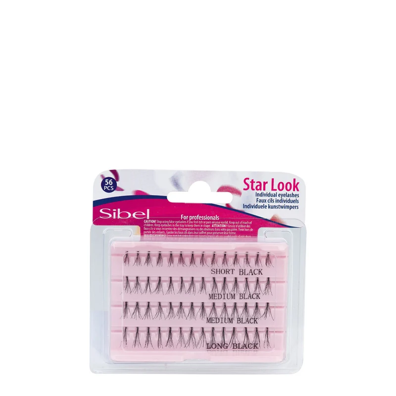 Sibel Star Look Cils S/M/L noir - cils individuels trois tailles