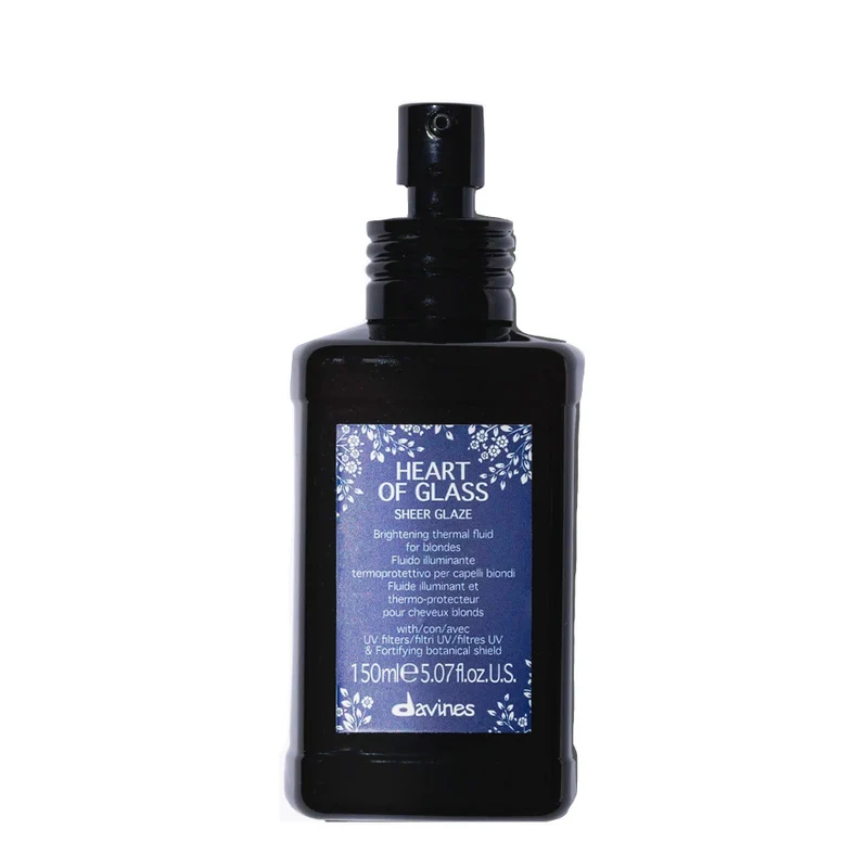 Davines Heart of Glass Sheer Glaze 150ml - fluide éclairant thermoprotecteur cheveux blonds