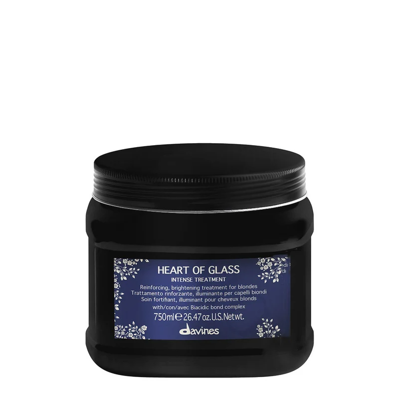 Davines Heart of Glass Intense Treatment 750ml - traitement fortifiant pour cheveux blonds