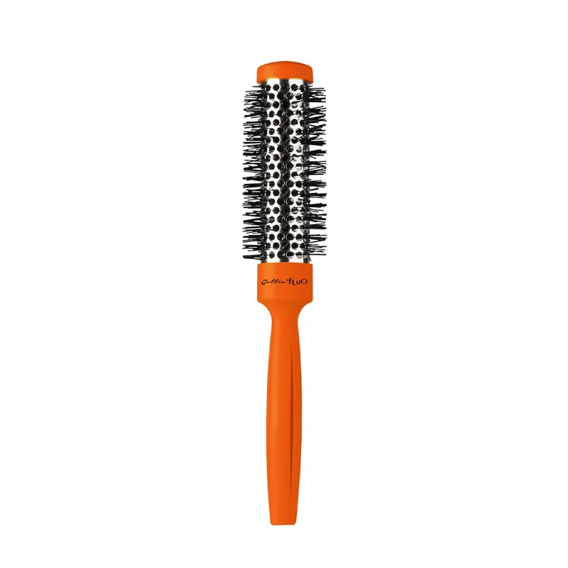 Gettin fluo Brosse Thermique Orange 25mm