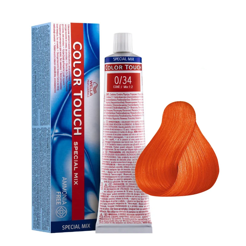 Wella Color Touch Special Mix 0/34 Or Cuivré 60ml - coloration semi-permanente sans ammoniaque