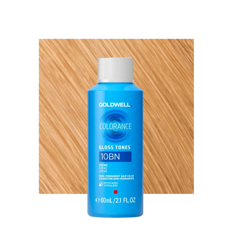 10BN Goldwell Colorance Gloss Tones Warm Blonde Creme 60ml - coloration demi-permanente