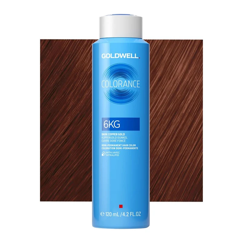 6KG Cuivre doré foncé Goldwell Colorance Warm reds can 120ml