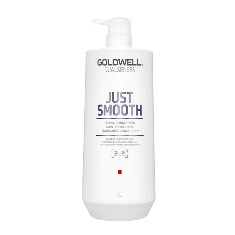 Goldwell Dualsenses Just Smooth Taming Conditioner 1000ml - conditionneur disciplinant pour cheveux indisciplinés et cré