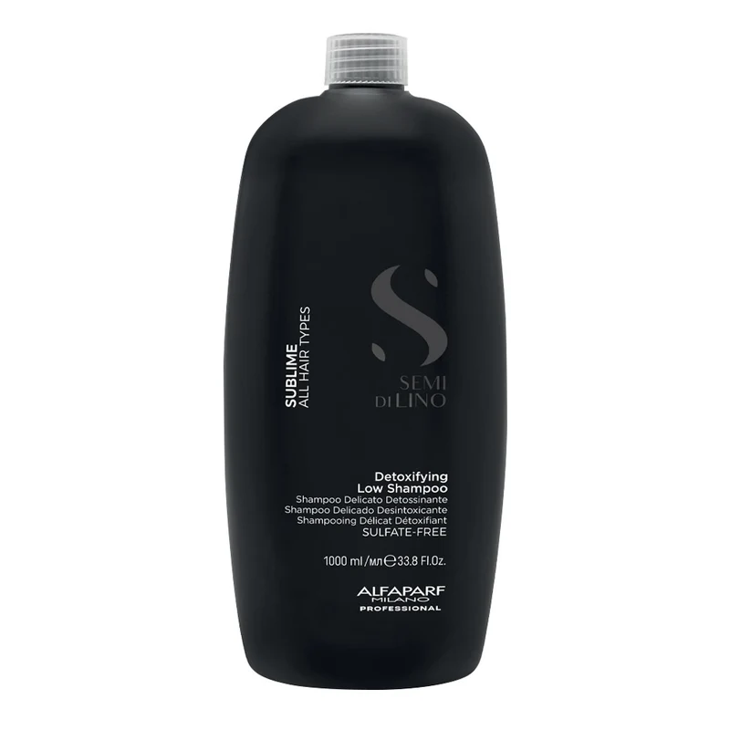 Alfaparf Milano Semi Di Lino Sublime Detoxifying Low Shampoo 1000ml - shampooing détoxifiant délicat