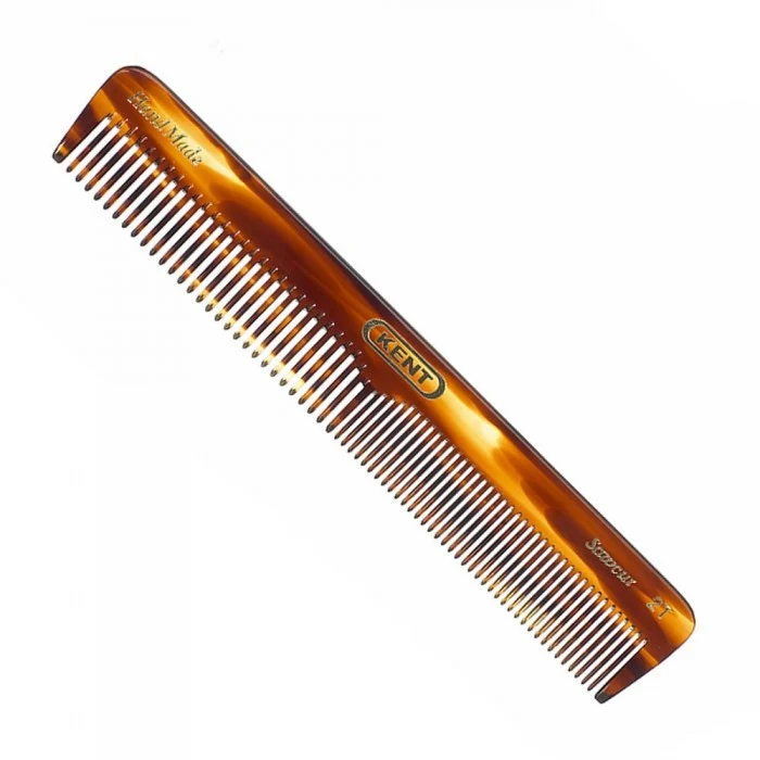 Kent K-5T Comb, Dressing Table Comb, Coarse/Fine (169mm/6.7in)