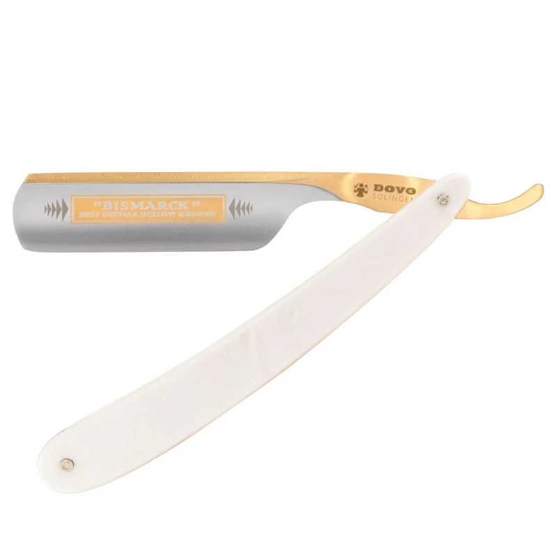 Dovo Bismarck Straight Razor, Pearl Acrylic, 6/8 in.