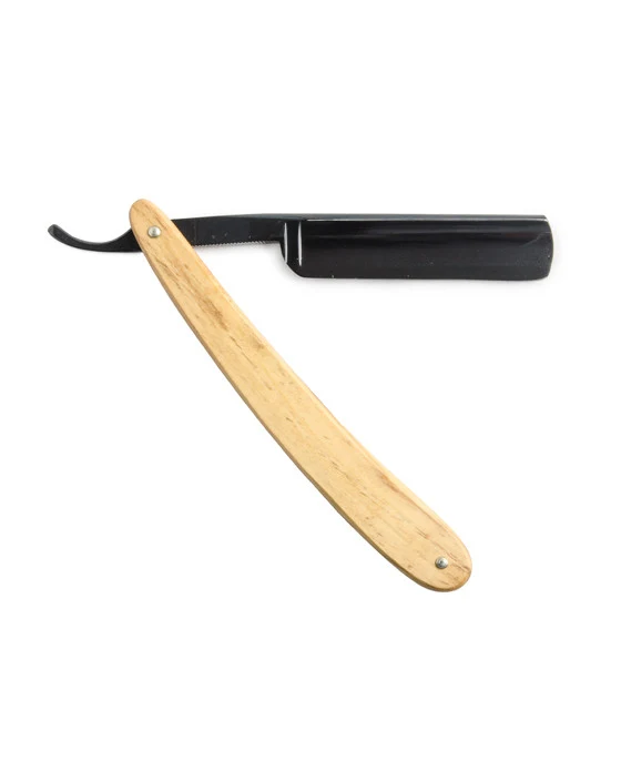Dovo Diamant Straight Razor, Olivewood Handle - Carbon Steel / Full Hollow