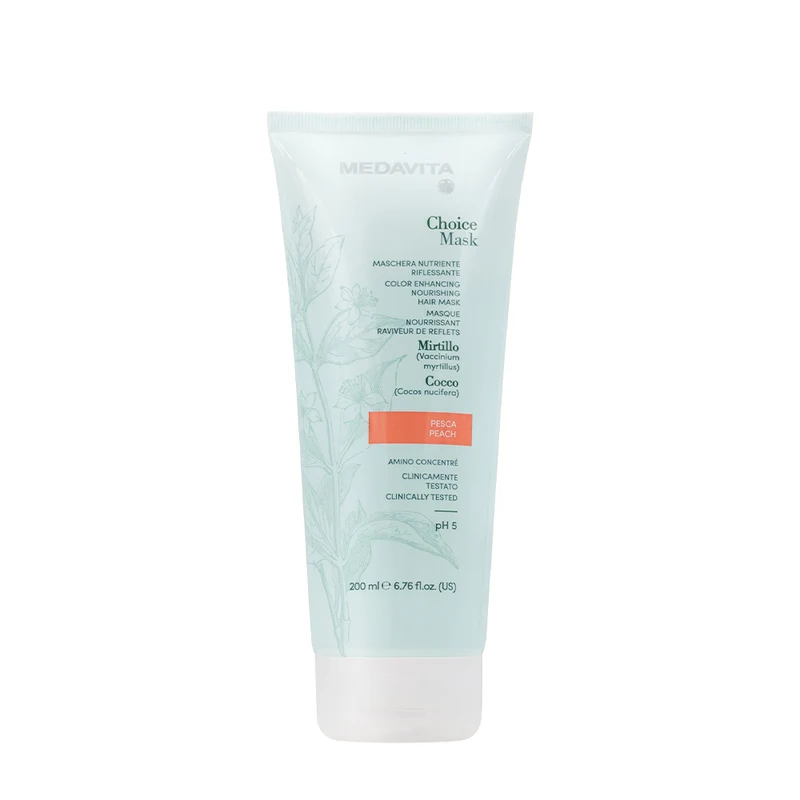 Medavita Lunghezze Choice Mask Peach 200ml - masque reflets nourissant pêche