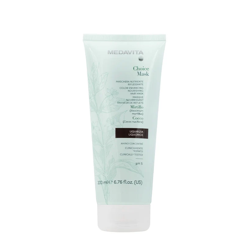 Medavita Lunghezze Choice Mask Liquorice 200ml - masque reflets nourissant réglisse
