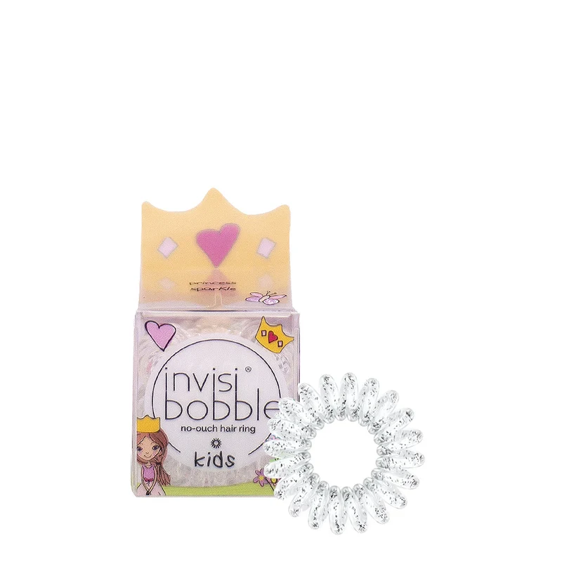 Invisibobble Kids Élastique transparent pour cheveux de bébé avec paillettes
