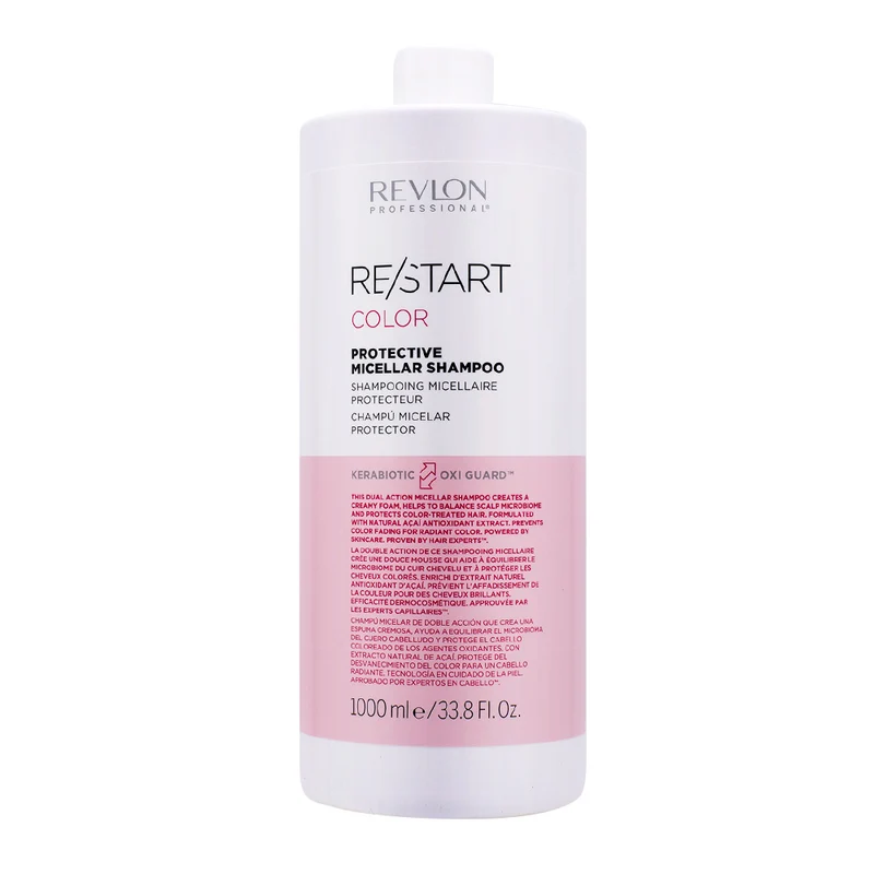 Revlon Restart Color Protective Micellar Shampoo 1000ml - shampooing pour cheveux colorés