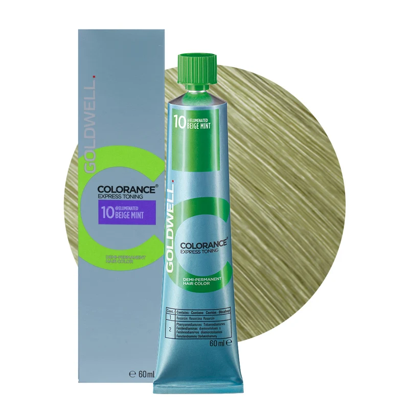 10 Beige Mint Goldwell Colorance Express Toning Tube 60ml