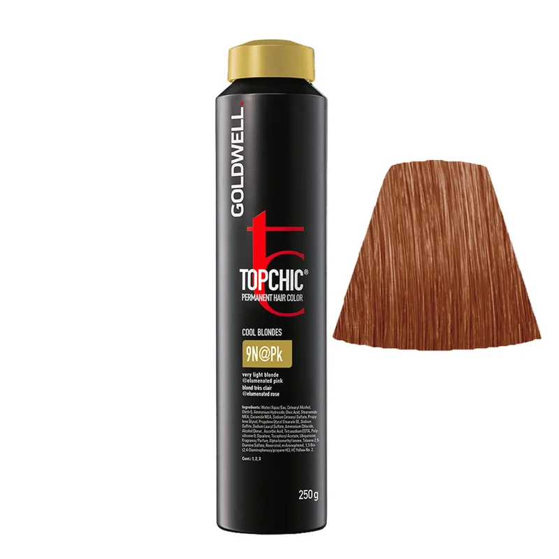 9N@Pk Blond Clair Rose Goldwell Topchic en Bouteille 250gr