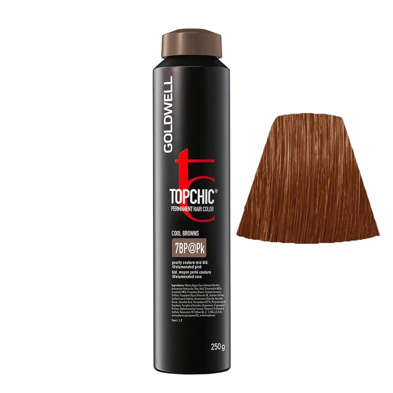 7BP @ Pk Blond Moyen Perle Rose Goldwell Topchic en Bouteille 250 gr