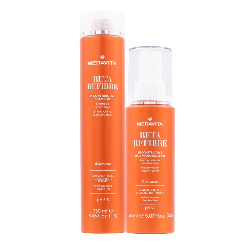 Medavita Shampooing 250ml Sérum 150ml Reconstruction cheveux abimés